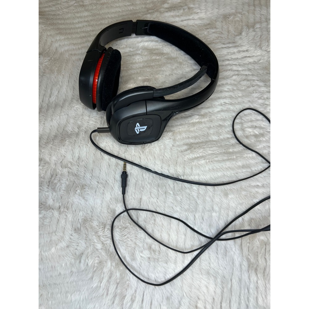 Plantronics PlayStation Gaming Headset Wired Boom Mic Black Red OS